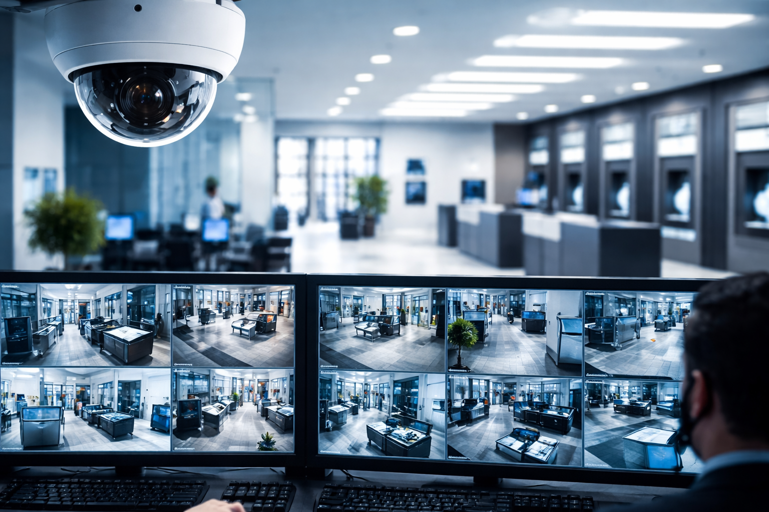 Videoüberwachungssystem Geldinstitut Hilden