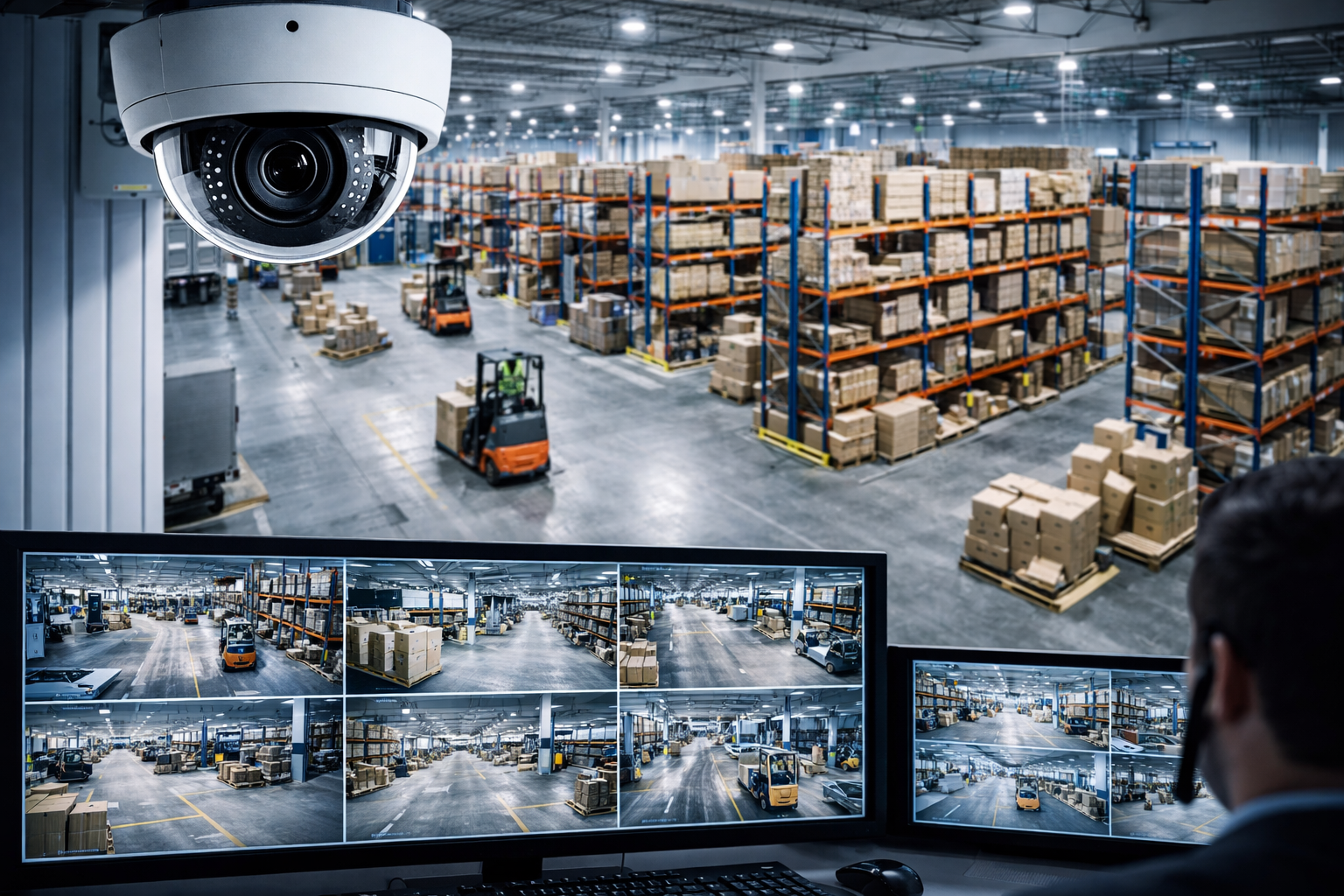 Lagerhallen-Überwachung Logistik
